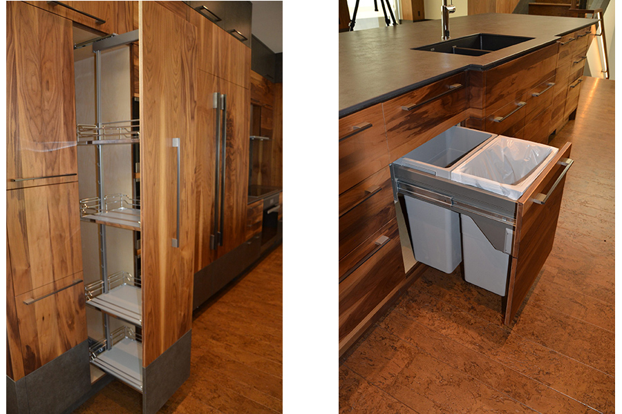 custom wood kitchen drawers