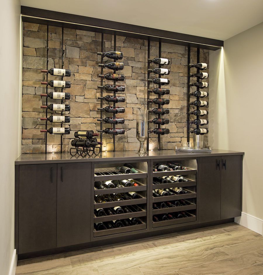 custom wood wine storage
