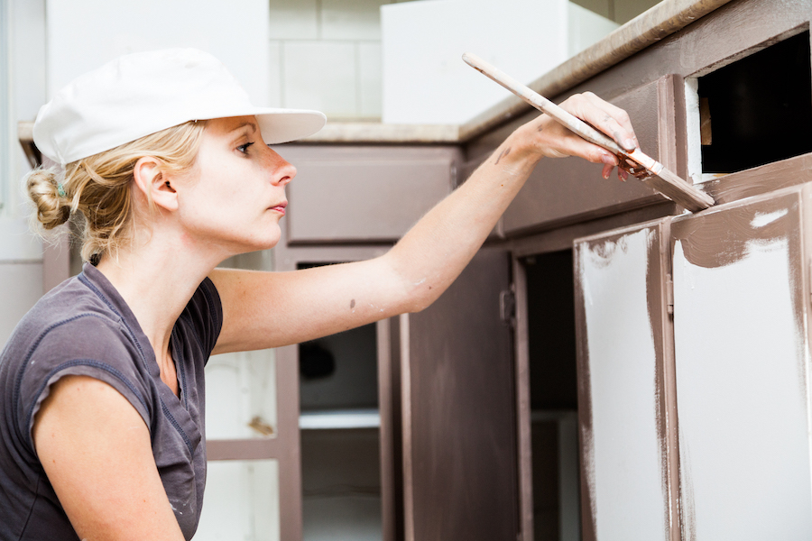 Professional Painting Kitchen Cabinets