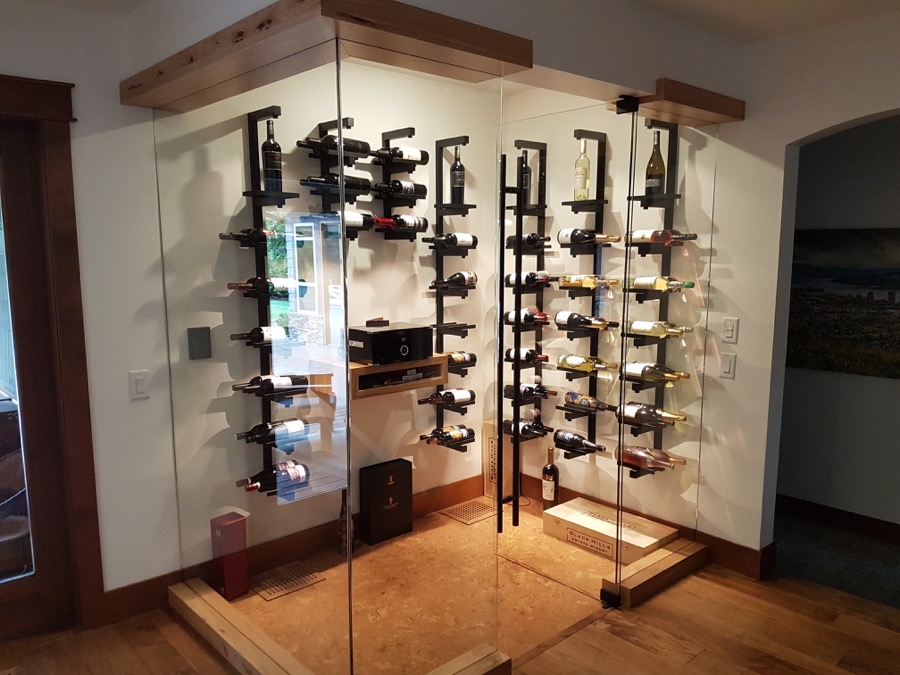 small space wine room